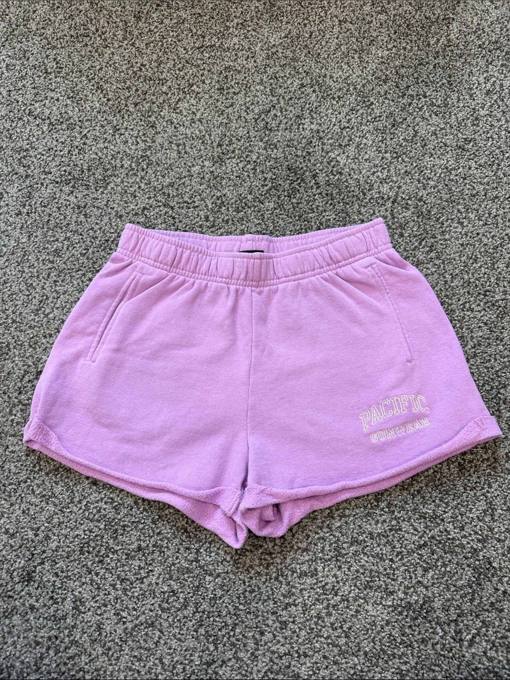 Pacific Sunwear Lavender Athletic Fleece Shorts